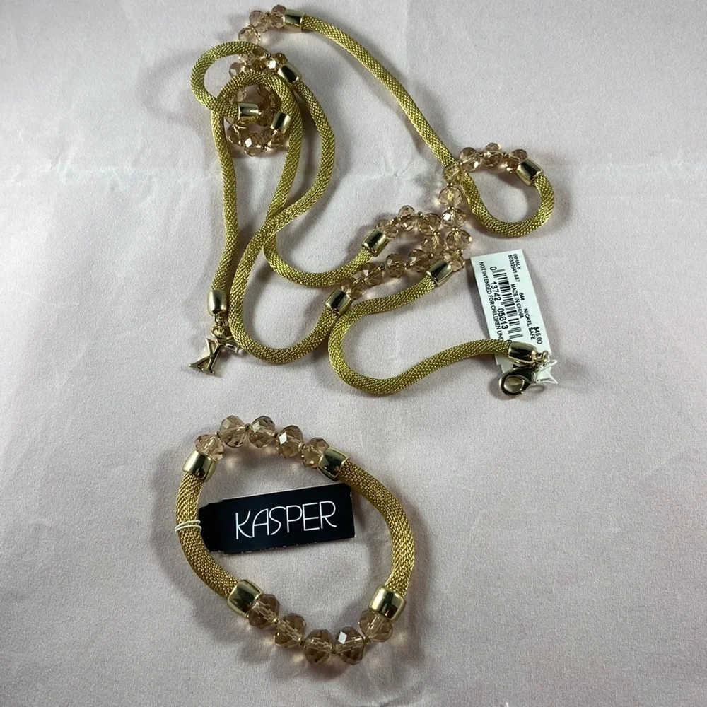 Kasper Haley Longline Necklace & Bracelet Set NWT